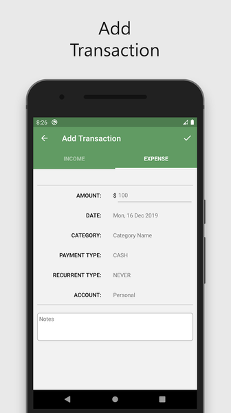 Expense Money Manager Control - Image screenshot of android app
