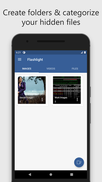 Torch Vault Flashlight - Hide - Image screenshot of android app