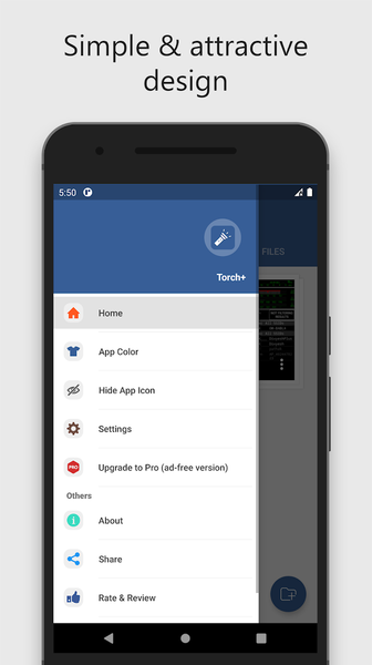 Torch Vault Flashlight - Hide - Image screenshot of android app