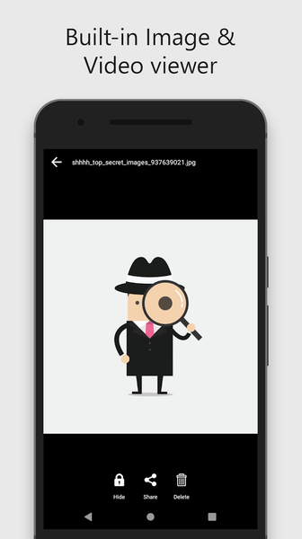 Torch Vault Flashlight - Hide - Image screenshot of android app