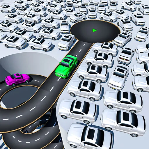Classic Car Parking Jam games - Gameplay image of android game