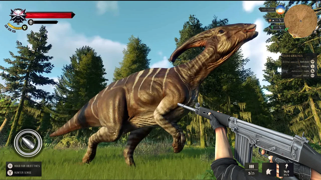 Dinosaur Hunter Classic Games - Gameplay image of android game