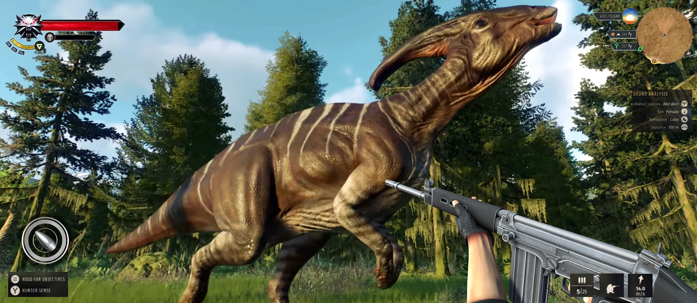 Dinosaur Hunter Classic Games - Gameplay image of android game