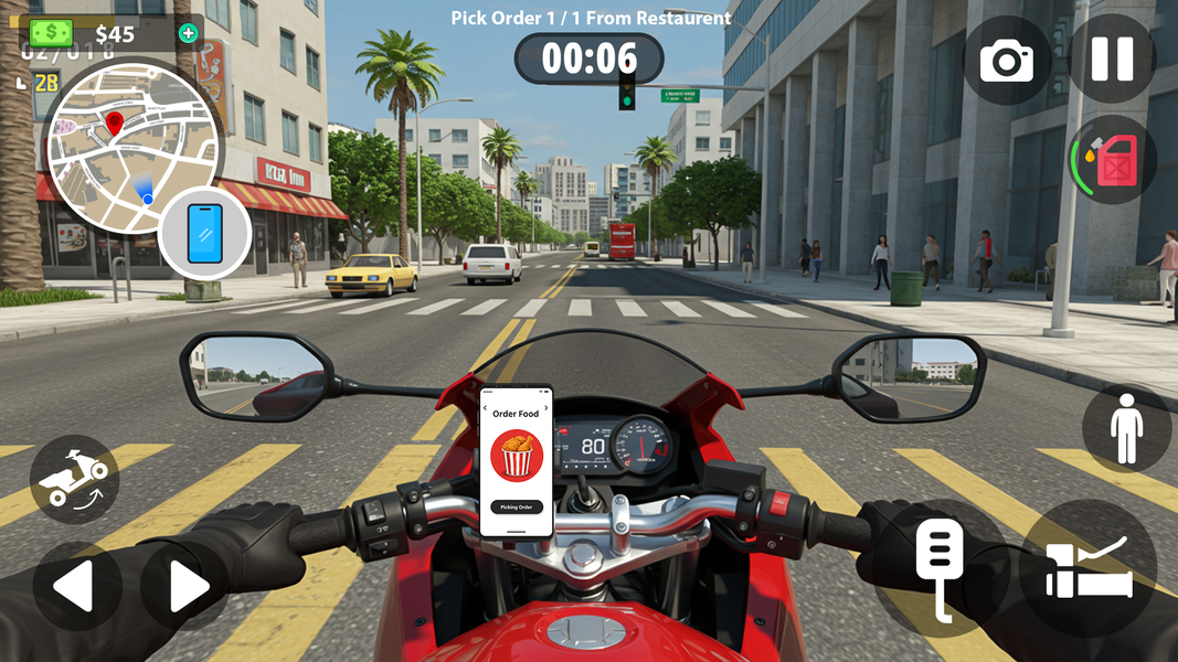 Delivery Rider Life Simulator - Gameplay image of android game