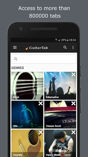GuitarTab - Tabs and chords - عکس برنامه موبایلی اندروید