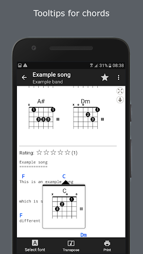 GuitarTab - Tabs & Chords Pro - عکس برنامه موبایلی اندروید