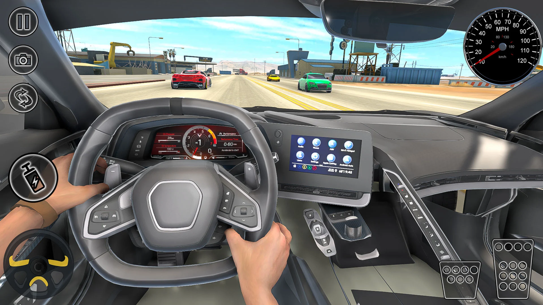 Highway Crash Car Racing Games - Gameplay image of android game