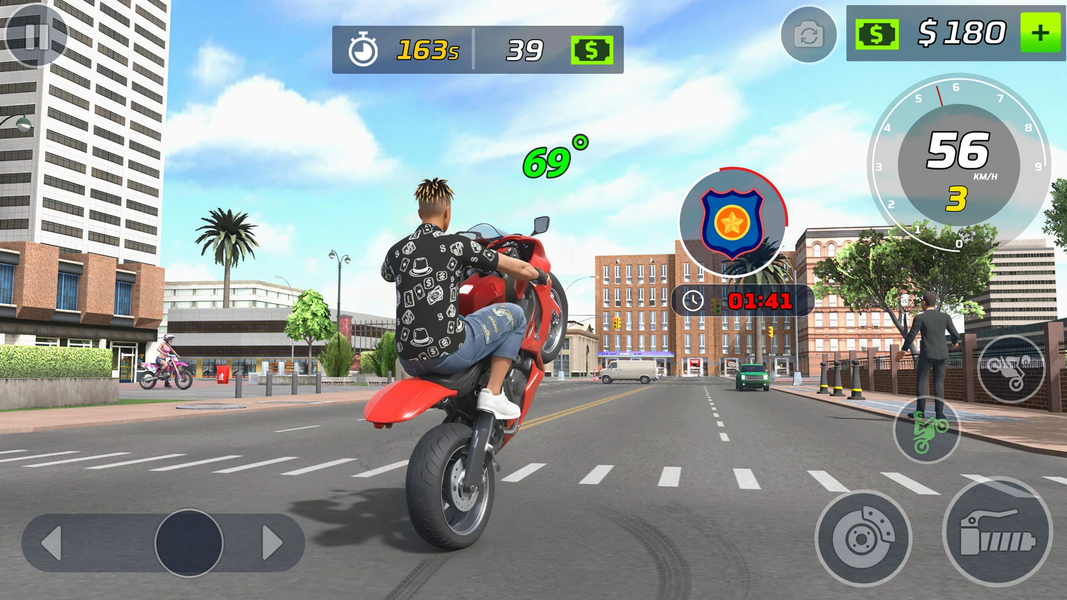 Moto Bike Stunt Wheelie Game - عکس بازی موبایلی اندروید