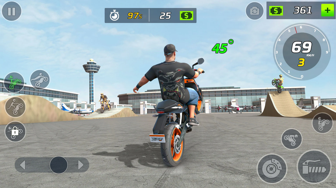 Moto Bike Stunt Wheelie Game - عکس بازی موبایلی اندروید