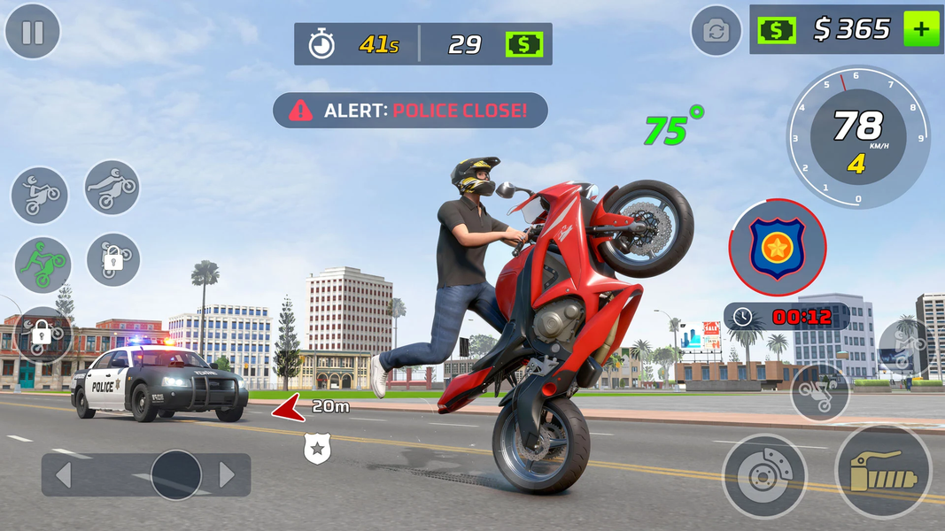Moto Bike Stunt Wheelie Game - عکس بازی موبایلی اندروید