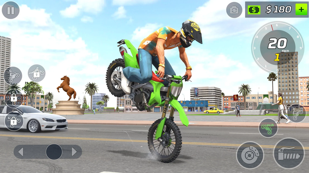 Moto Bike Stunt Wheelie Game - عکس بازی موبایلی اندروید