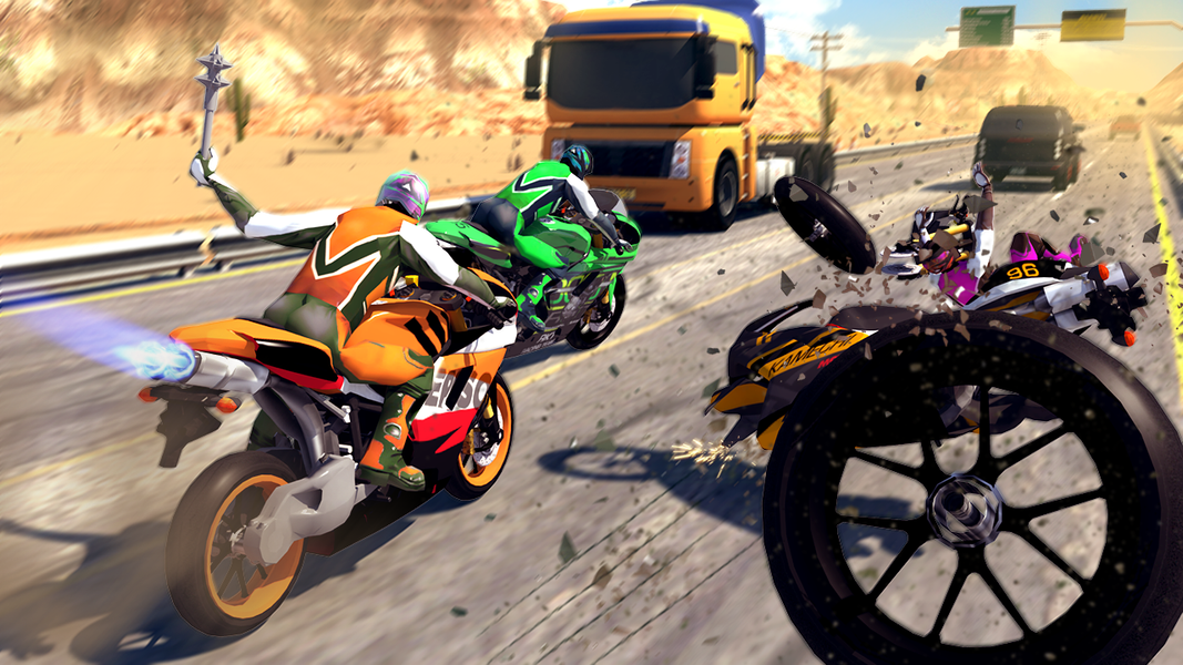 Crazy Bike War Stunt Rider, Mo - Image screenshot of android app