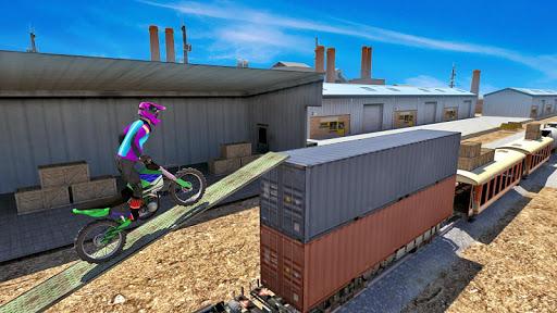 Bike Stunt Challenge - Gameplay image of android game
