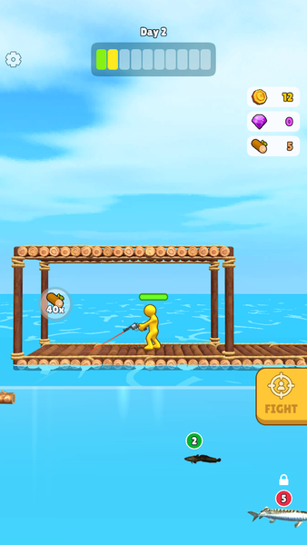 Raft Craft - Gameplay image of android game