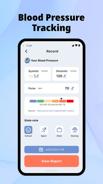 Health Monitor: Sugar & BP - عکس برنامه موبایلی اندروید
