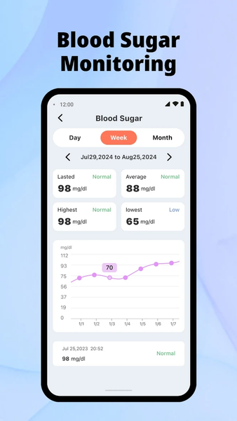 Health Monitor: Sugar & BP - عکس برنامه موبایلی اندروید