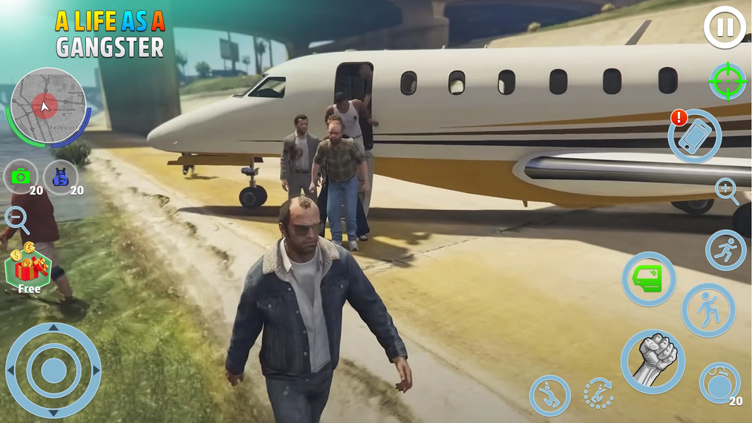 City Gangster Crime Car Games - عکس بازی موبایلی اندروید