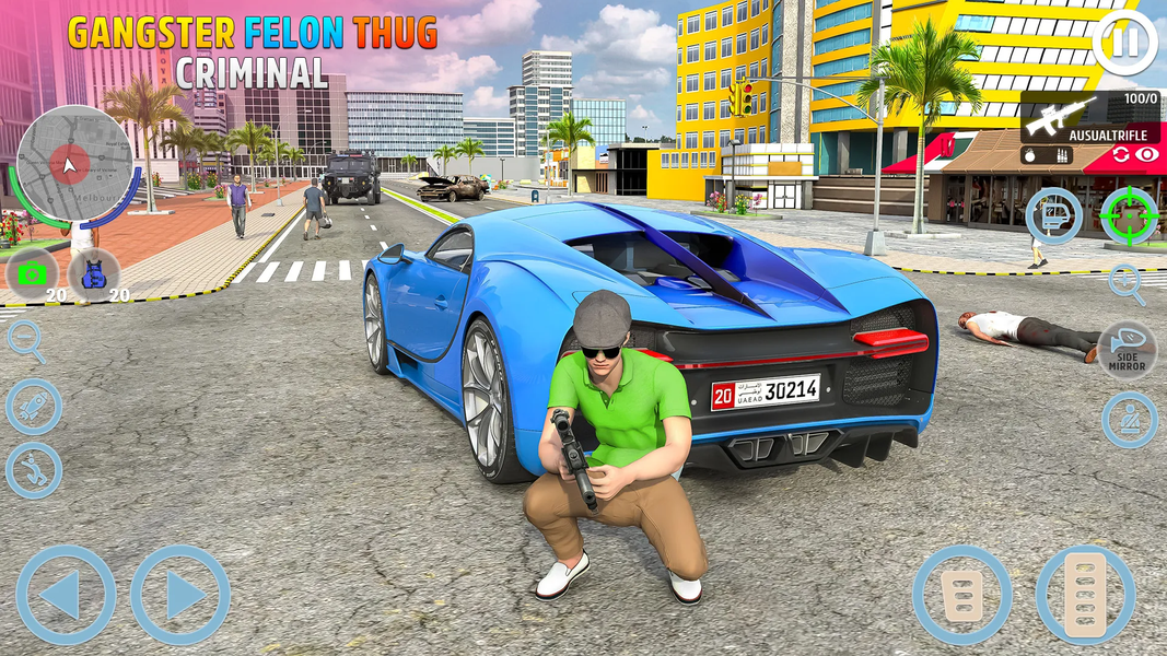 City Gangster Crime Car Games - عکس بازی موبایلی اندروید