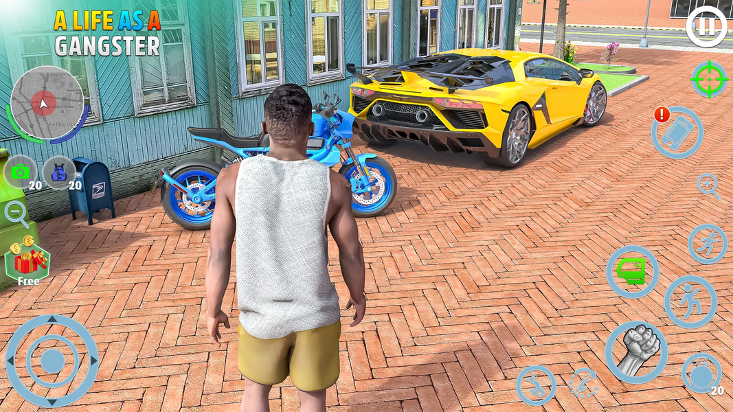 City Gangster Crime Car Games - عکس بازی موبایلی اندروید