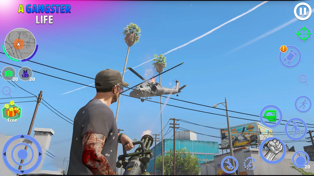 City Gangster Crime Car Games - عکس بازی موبایلی اندروید