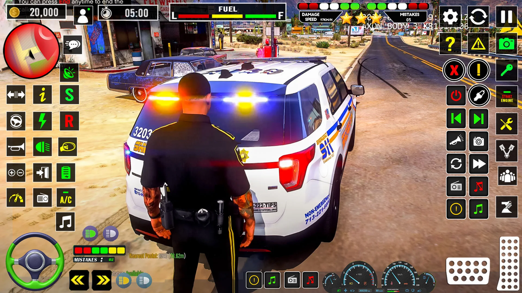 Cop Police Car Driving Game 3D - Gameplay image of android game