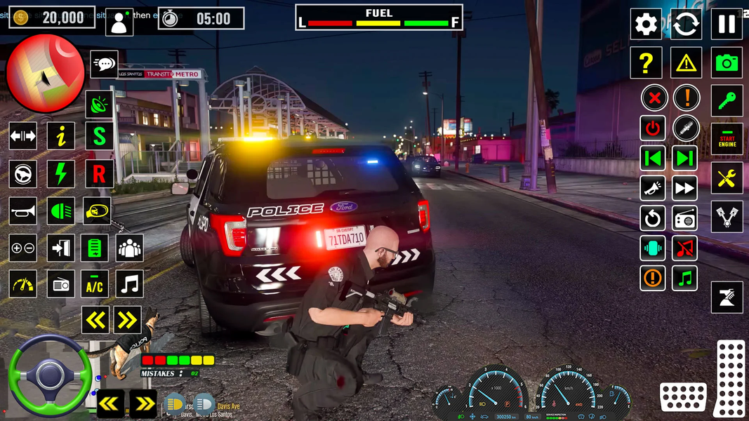 Cop Police Car Driving Game 3D - Gameplay image of android game