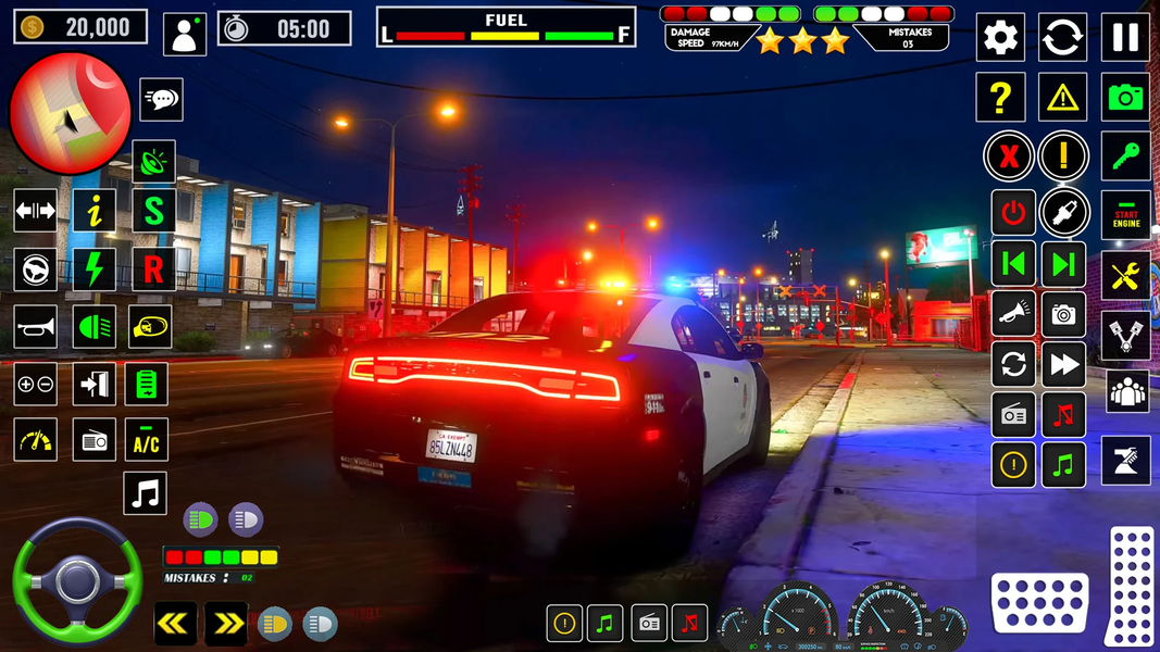 Cop Police Car Driving Game 3D - Gameplay image of android game