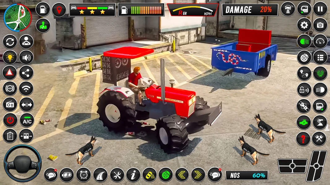 Tractor Simulator Tractor Game - Gameplay image of android game