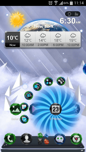 Next Ice World 3D Theme - Image screenshot of android app