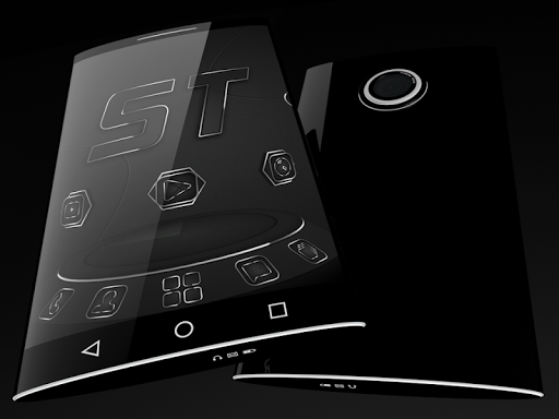 Soft Touch Black theme for Next Launcher - عکس برنامه موبایلی اندروید