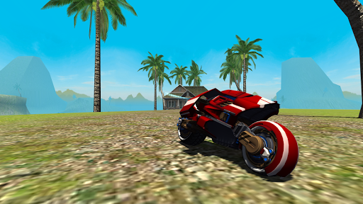Flying Motorcycle Simulator - Gameplay image of android game