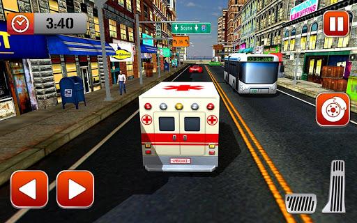 Ambulance Rescue : Emergency 911 Driving Games - Gameplay image of android game