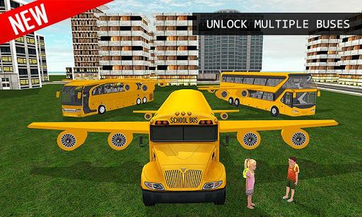 Flying School City Bus Sim 3D - Gameplay image of android game