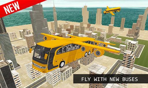 Flying School City Bus Sim 3D - Gameplay image of android game