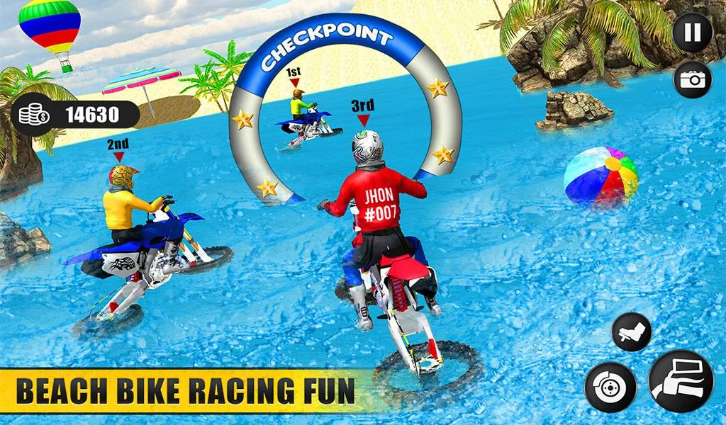 Motor Bike Water Surfer Games - عکس بازی موبایلی اندروید