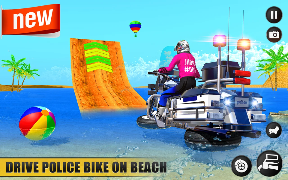 Motor Bike Water Surfer Games - عکس بازی موبایلی اندروید