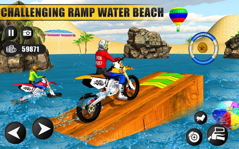 Motor Bike Water Surfer Games - عکس بازی موبایلی اندروید