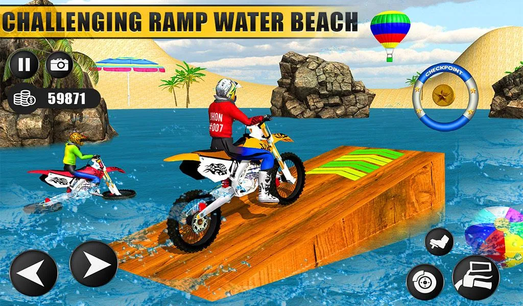 Motor Bike Water Surfer Games - عکس بازی موبایلی اندروید
