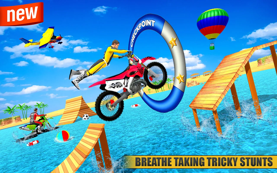 Motor Bike Water Surfer Games - عکس بازی موبایلی اندروید