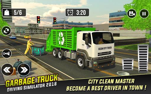 Real Garbage Truck Simulator - Gameplay image of android game