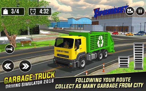 Real Garbage Truck Simulator - Gameplay image of android game