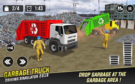 Real Garbage Truck Simulator - Gameplay image of android game