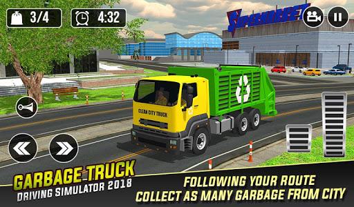 Real Garbage Truck Simulator - Gameplay image of android game