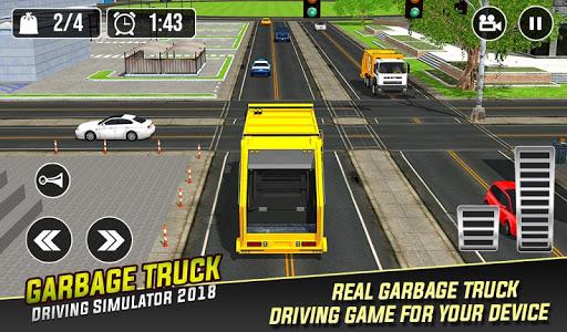 Real Garbage Truck Simulator - Gameplay image of android game