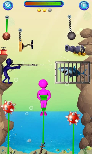 Rope Cut : Rescue Puzzle - Image screenshot of android app