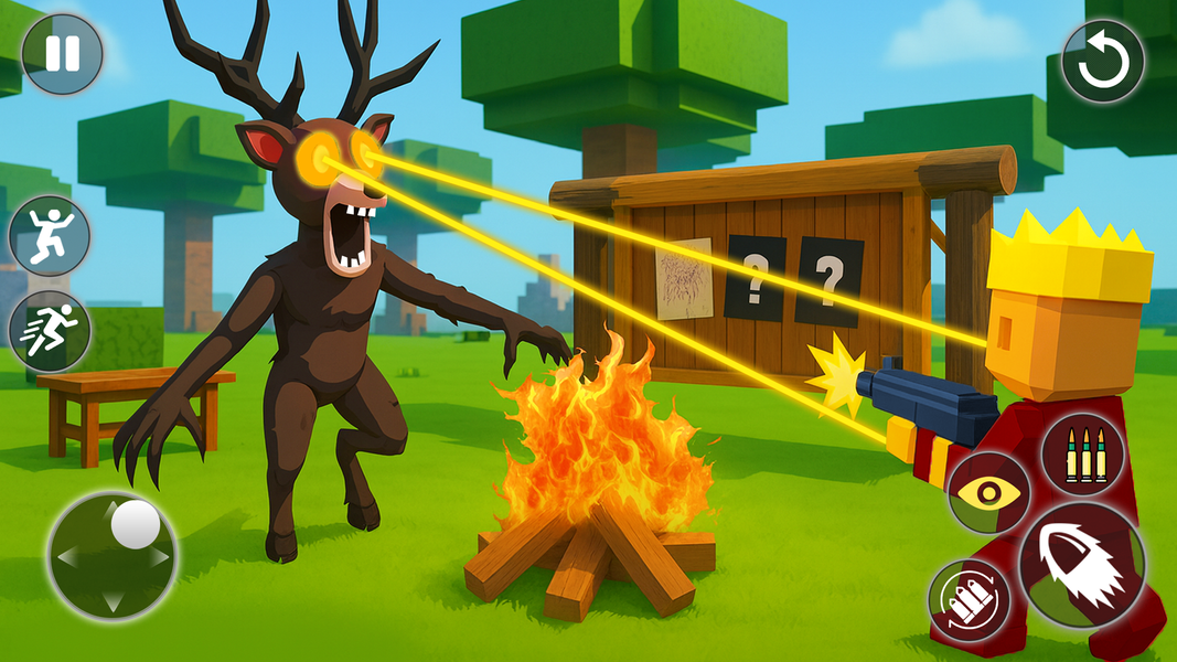 Forest Survival: Night Shooter - عکس بازی موبایلی اندروید