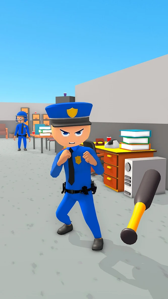 Crazy Police Slap - Smash Cops - Gameplay image of android game