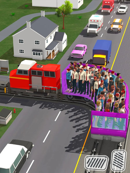 Passenger Express Train Game - Gameplay image of android game
