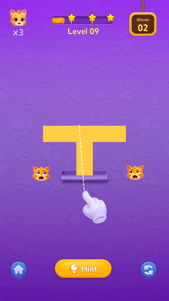 Cut Right - Kitty In Trouble - عکس بازی موبایلی اندروید