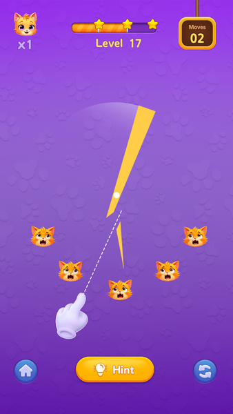 Cut Right - Kitty In Trouble - عکس بازی موبایلی اندروید